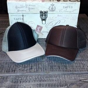 2 Kids hats adjustable. Trucker  style.